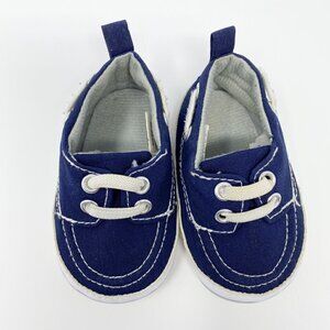 Baby 0-6 Month Slip On Soft and Comfortable Shoes. Blue. Size 0-6 Months